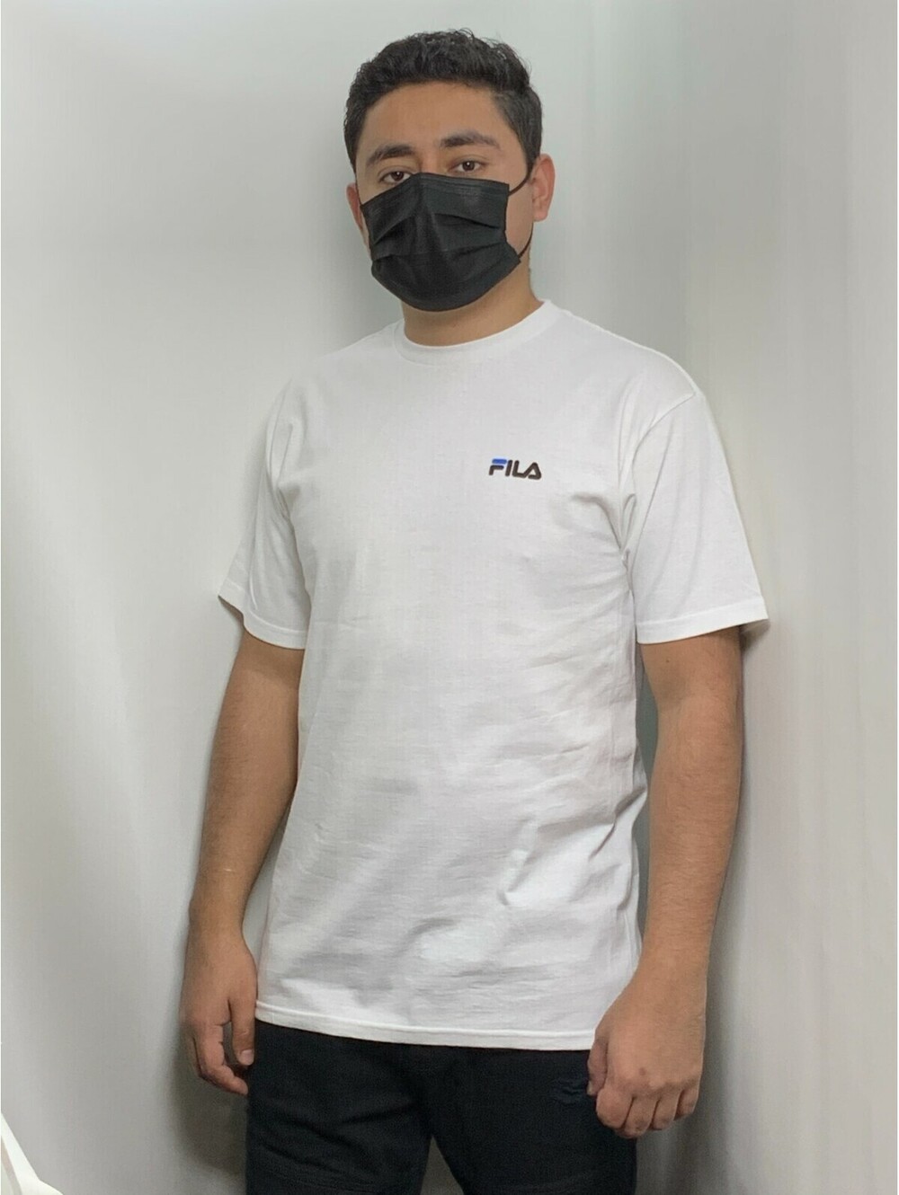 Men's Fila White | Multicolor Signature Short Sleeve Tee